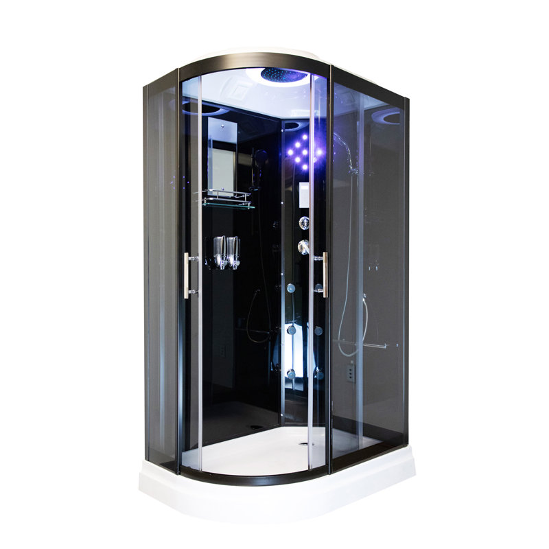 Royal Home Showers 47" W x 84" H Rectangle Sliding Steam Shower